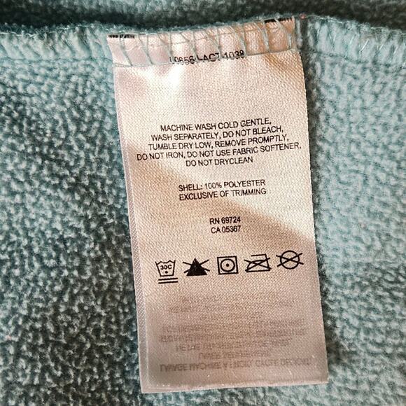 Columbia Glacier National Park Fleece Jacket Full Zip Light Blue Women's XLarge - Picture 6 of 7